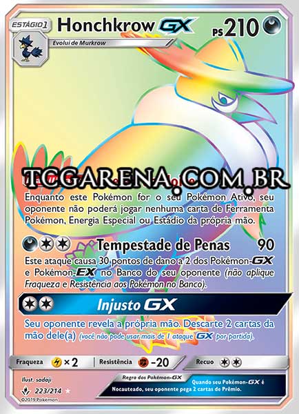 Carta Honchkrow-GX (223 / 214)