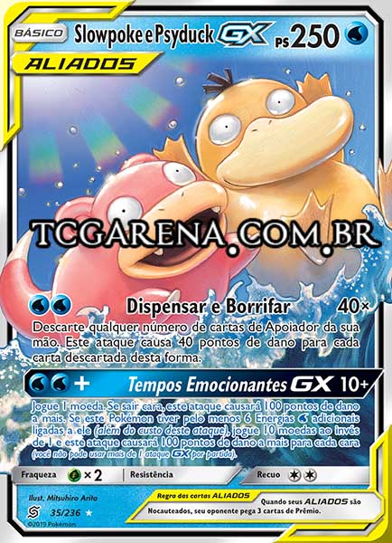 Carta Slowpoke & Psyduck-GX (35 / 236)