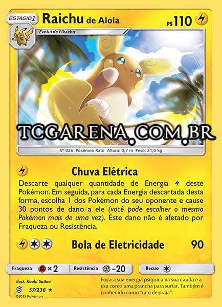 Carta Alolan Raichu (57 / 236)