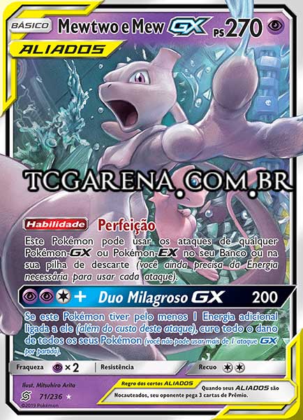 Carta Mewtwo & Mew-GX (71 / 236)