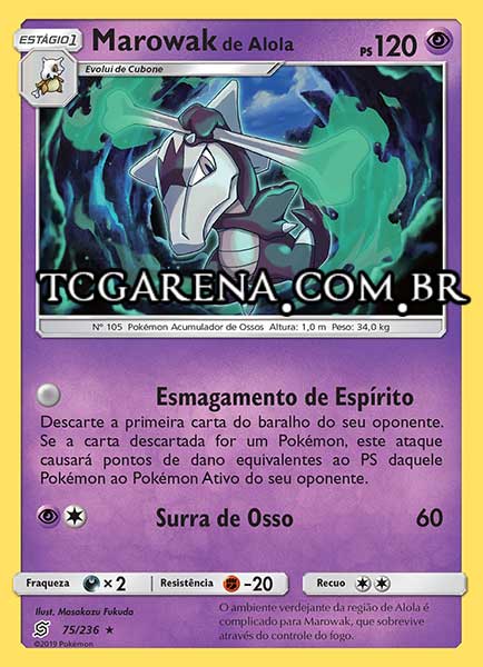 Carta Alolan Marowak (75 / 236)