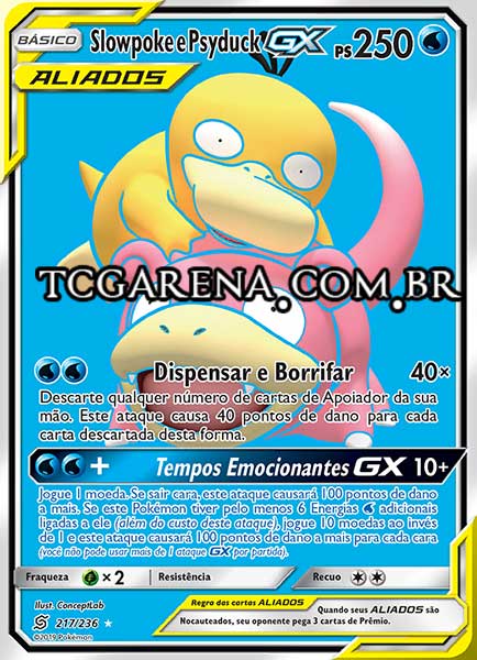 Carta Slowpoke & Psyduck-GX (217 / 236)