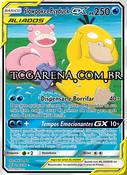 Carta Slowpoke & Psyduck-GX (218 / 236)