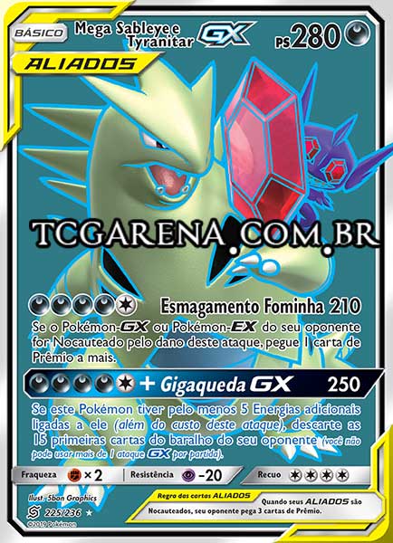 Carta Mega Sableye & Tyranitar-GX (225 / 236)