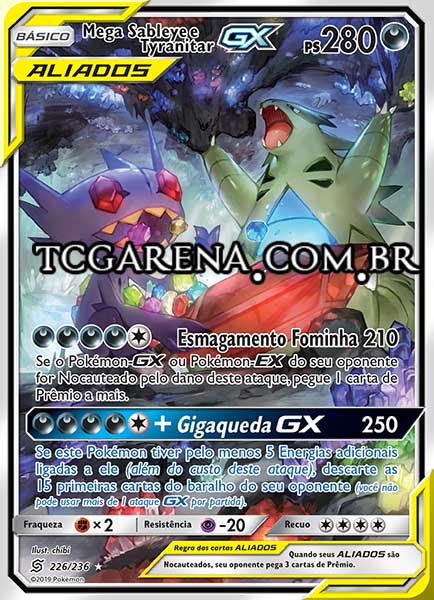 Carta Mega Sableye & Tyranitar-GX (226 / 236)