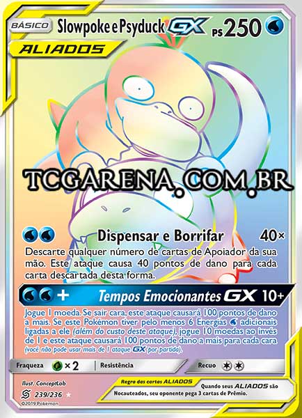 Carta Slowpoke & Psyduck-GX (239 / 236)