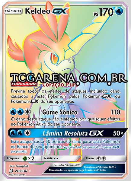 Carta Keldeo-GX (240 / 236)