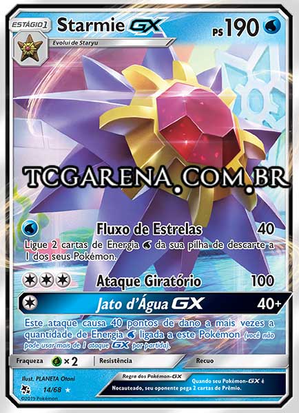 Carta Starmie-GX (14 / 68)