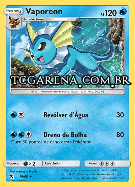 Carta Vaporeon (18 / 68)