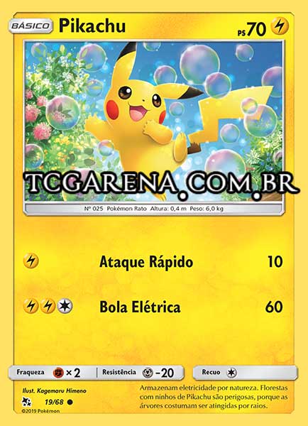 Carta Pikachu (19 / 68)