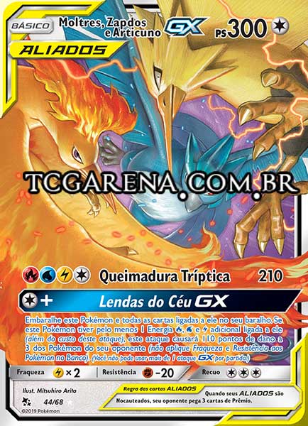 Carta Moltres & Zapdos & Articuno-GX (44 / 68)