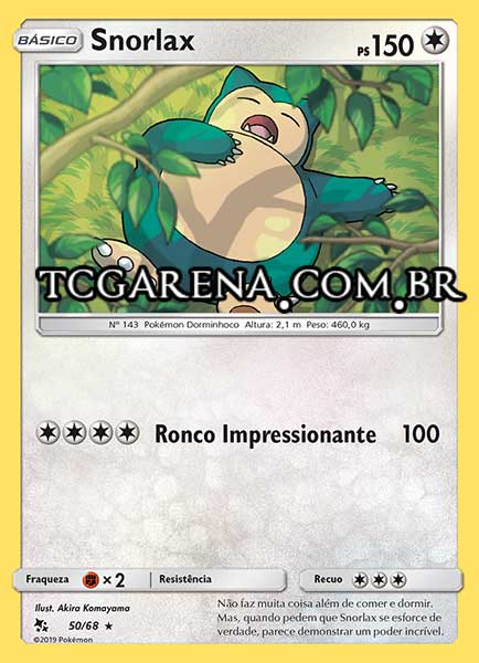 Carta Snorlax (50 / 68)