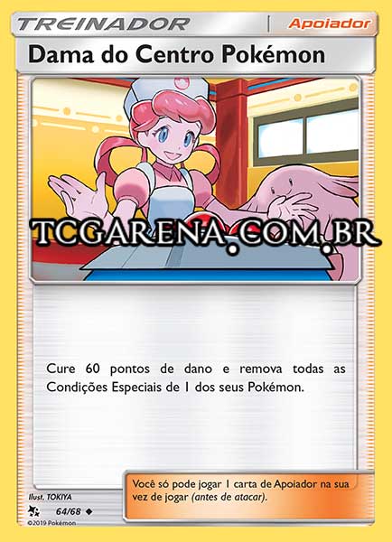 Carta Pokémon Center Lady (64 / 68)