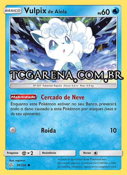 Carta Alolan Vulpix (39 / 236)