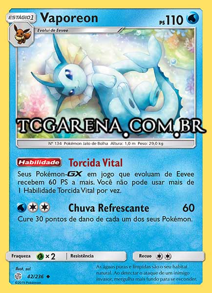 Carta Vaporeon (42 / 236)