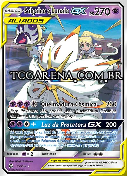 Carta Solgaleo & Lunala-GX (75 / 236)