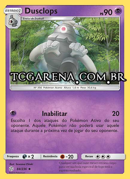 Carta Dusclops (84 / 236)