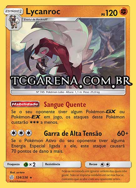 Carta Lycanroc (124 / 236)