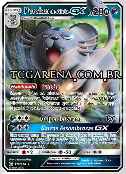 Carta Alolan Persian-GX (129 / 236)