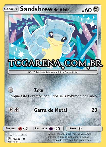 Carta Alolan Sandshrew (137 / 236)