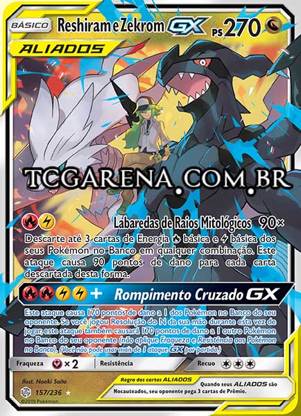 Carta Reshiram & Zekrom-GX (157 / 236)