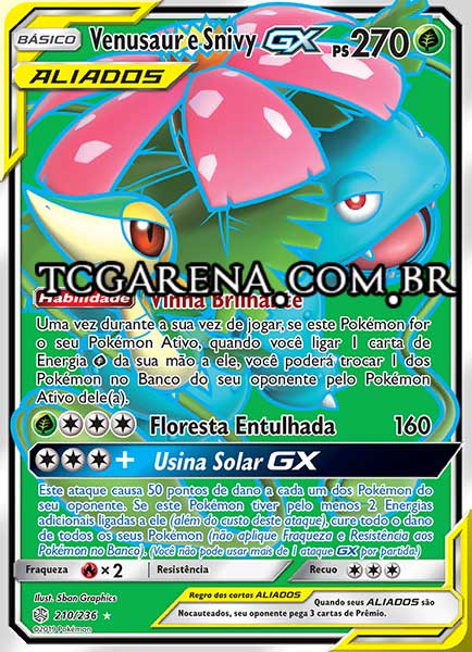 Carta Venusaur & Snivy-GX (210 / 236)