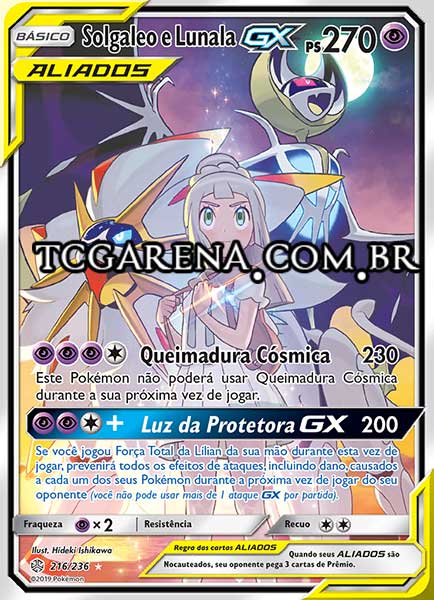 Carta Solgaleo & Lunala-GX (216 / 236)