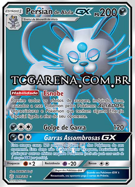 Carta Alolan Persian-GX (219 / 236)