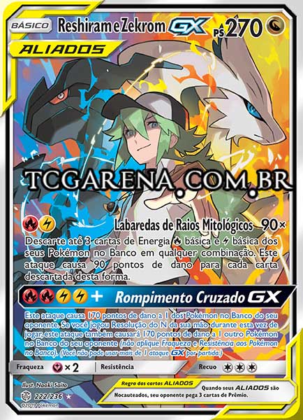 Carta Reshiram & Zekrom-GX (222 / 236)