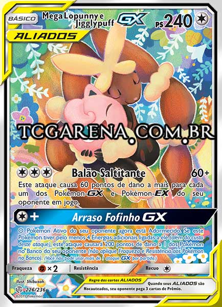 Carta Mega Lopunny & Jigglypuff-GX (226 / 236)