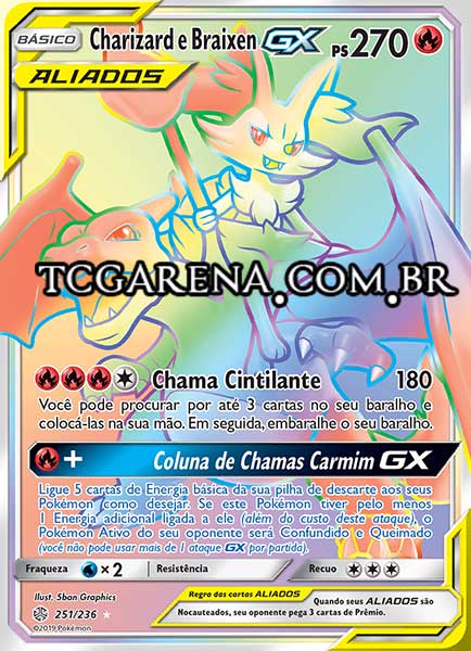 Carta Charizard & Braixen-GX (251 / 236)