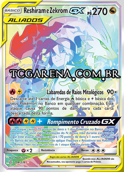 Carta Reshiram & Zekrom-GX (259 / 236)