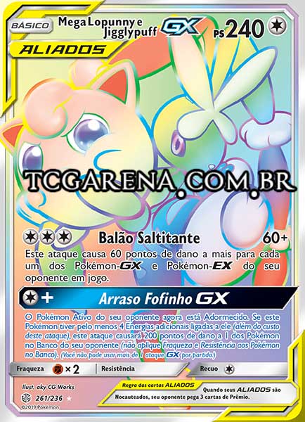 Carta Mega Lopunny & Jigglypuff-GX (261 / 236)