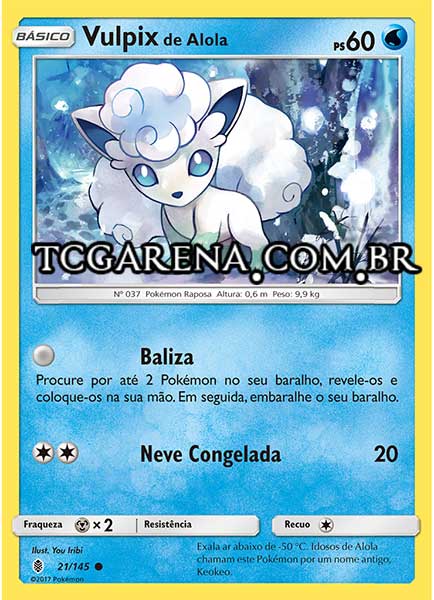 Carta Alolan Vulpix (21 / 145)