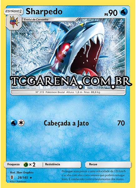 Carta Sharpedo (28 / 145)