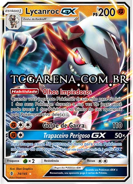 Carta Lycanroc-GX (74 / 145)