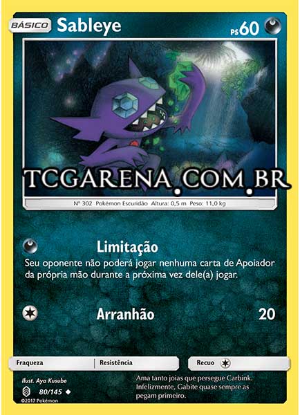 Carta Sableye (80 / 145)