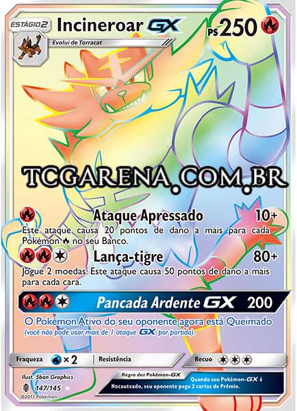 Carta Incineroar-GX (147 / 145)