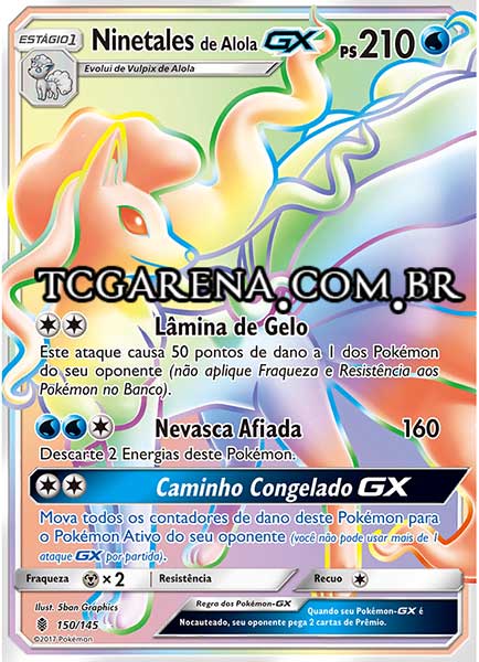 Carta Alolan Ninetales-GX (150 / 145)