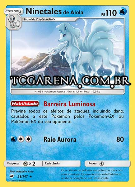 Carta Alolan Ninetales (28 / 147)