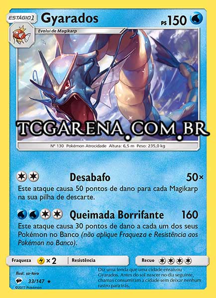 Carta Gyarados (33 / 147)