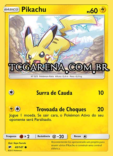 Carta Pikachu (40 / 147)