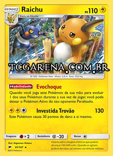 Carta Raichu (41 / 147)