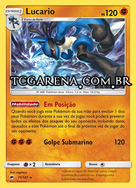 Carta Lucario (71 / 147)