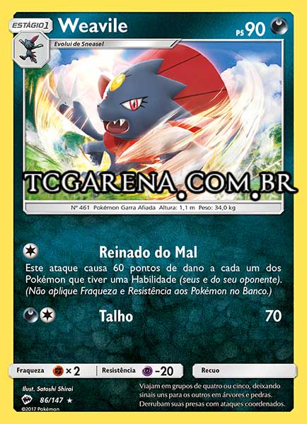 Carta Weavile (86 / 147)