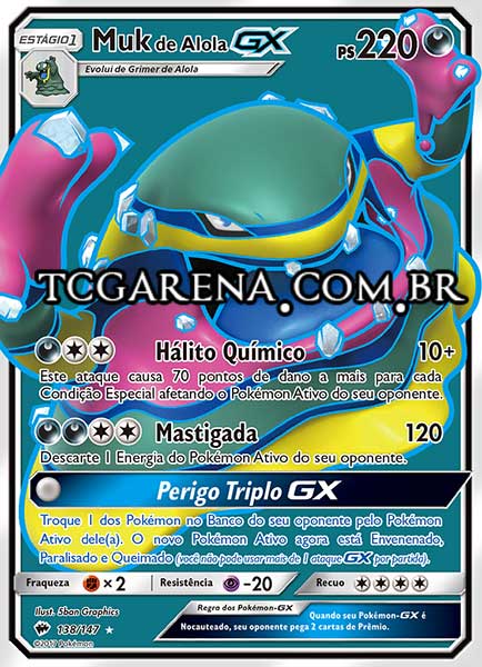 Carta Alolan Muk-GX (138 / 147)