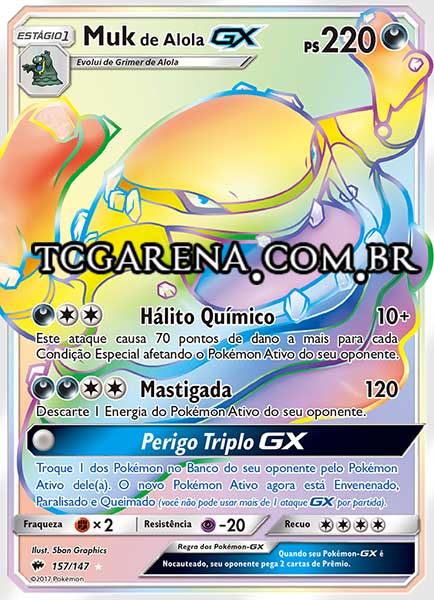 Carta Alolan Muk-GX (157 / 147)