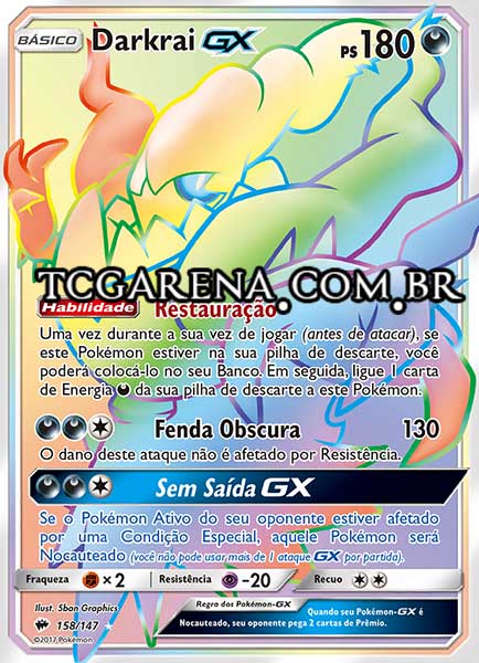 Carta Darkrai-GX (158 / 147)