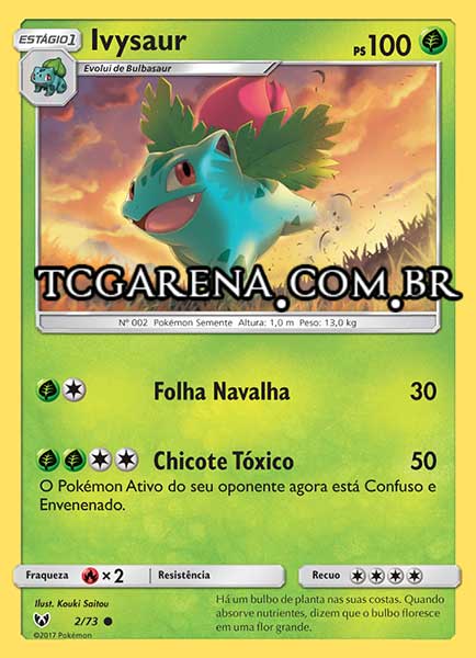 Carta Ivysaur (2 / 73)