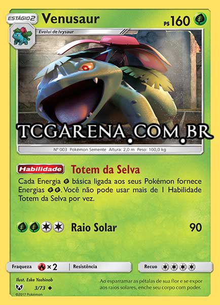 Carta Venusaur (3 / 73)